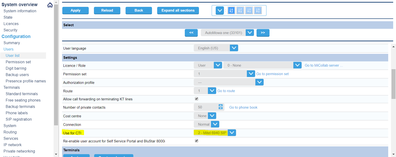 Configure MiVO400 on Standalone Platform